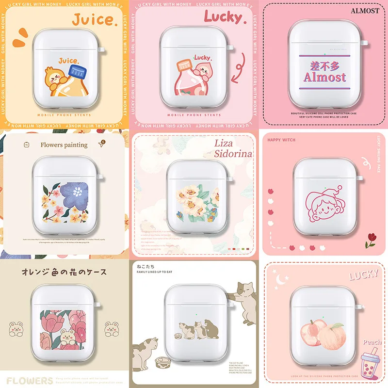 For AirPods Case Cartoon Cute Flower Peach Print Soft TPU Transparent Earphone Case For AirPods 2 3 AirPods Pro Earphones Cover
For AirPods Case Cartoon Cute Flower Peach Print Soft TPU Transparent Earphone Case For AirPods 2 3 AirPods Pro Earphones Cover