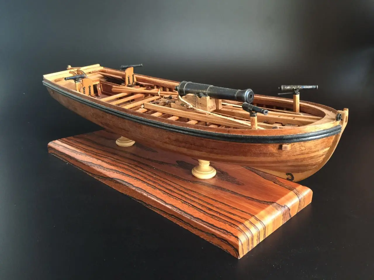 Фото Полный ребра вооруженных Cannon лодка весы 1/36 14 &quotдерево комплект модели