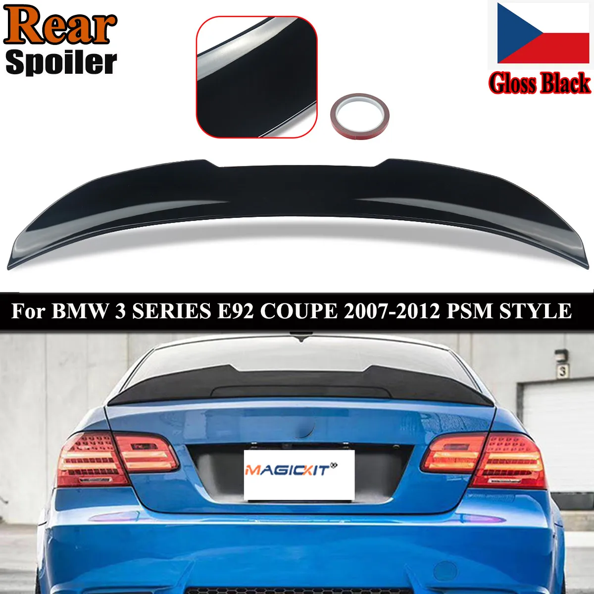 MagicKit FOR BMW 3 SERIES E92 COUPE 2DR PSM STYLE GLOSS BLACK REAR BOOT TRUNK LIP SPOILER
MagicKit FOR BMW 3 SERIES E92 COUPE 2DR PSM STYLE GLOSS BLACK REAR BOOT TRUNK LIP SPOILER