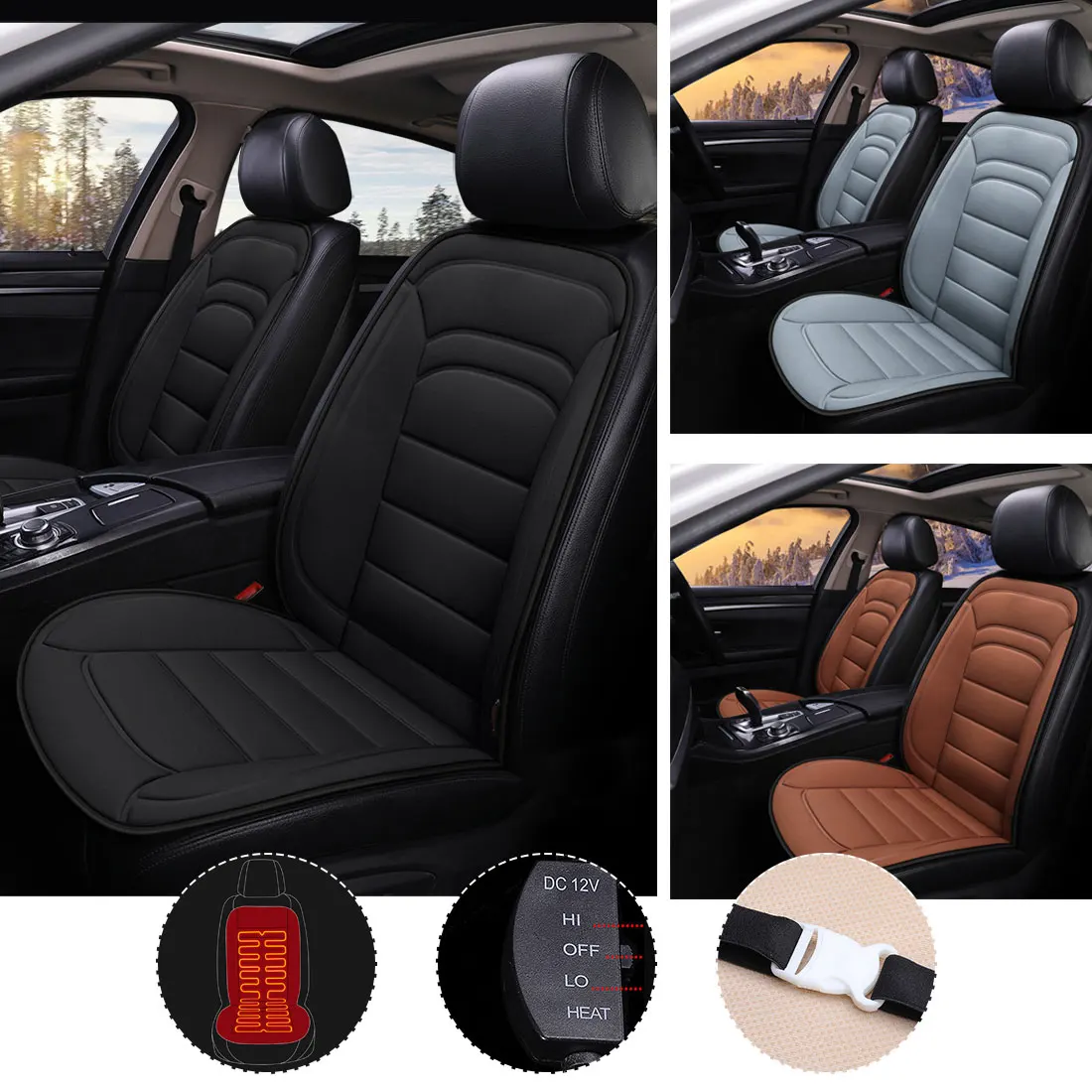 12V 40-65 Heated Car Seat Cover Universal Automobile Cover Protector Car Seat Heating Styling Winter Pad Cushions Auto Covers
12V 40-65 Heated Car Seat Cover Universal Automobile Cover Protector Car Seat Heating Styling Winter Pad Cushions Auto Covers