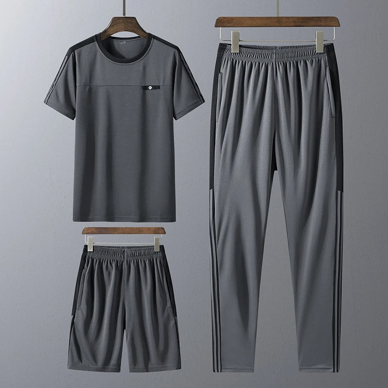 New Pattern Spring Summer Autumn Men's Sportswear Summer T-shirt + Shorts + Casual Sportswear Fashion Fitness Jogging
New Pattern Spring Summer Autumn Men's Sportswear Summer T-shirt + Shorts + Casual Sportswear Fashion Fitness Jogging