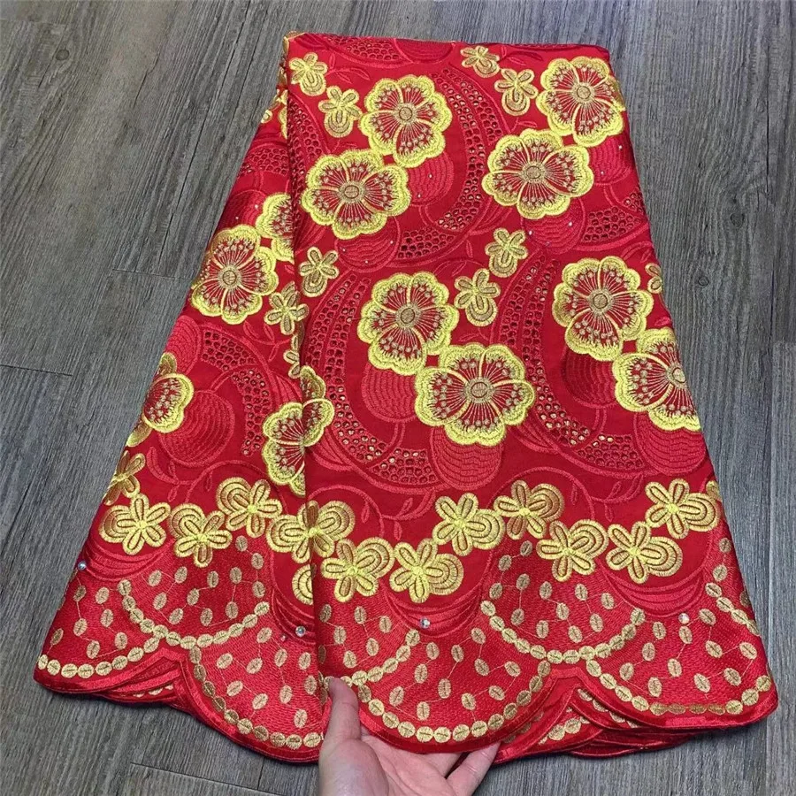 Red African Lace Fabric Swiss Voile Material In Switzerland Nigerian Embroidery Cotton Dry Cloth Broderie Tissu For Dress ZC23
Red African Lace Fabric Swiss Voile Material In Switzerland Nigerian Embroidery Cotton Dry Cloth Broderie Tissu For Dress ZC23