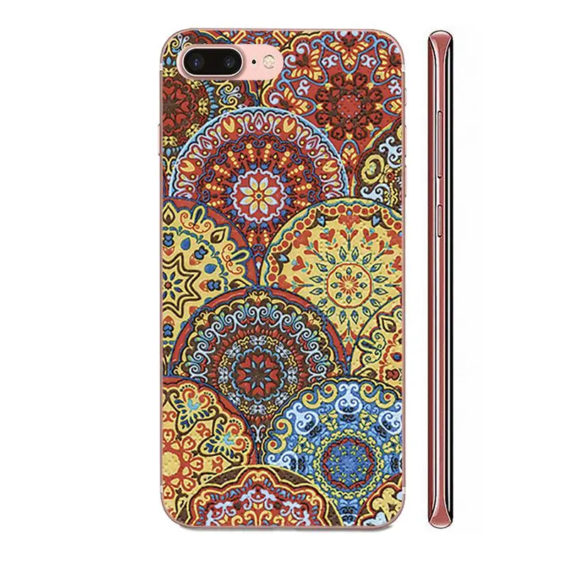 Чехлы для Apple iPhone 11 Pro X XS Max XR 4 4S 5 5C 5S SE SE2 6 6S 7 8 Plus модные с рисунком мандалы |