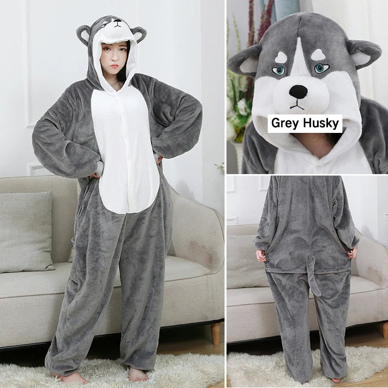 Пижама-комбинезон Женская осенне-зимняя, с длинным рукавом, Лайка с серым окрасом
Пижама-комбинезон Женская осенне-зимняя, с длинным рукавом, Лайка с серым окрасом