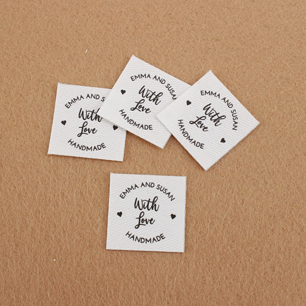 96 Ironing Labels, Personalized Design, Clothing Tags, Custom Name, Washable, With Love, Logo or Text, 100% Cotton (TB5364)
96 Ironing Labels, Personalized Design, Clothing Tags, Custom Name, Washable, With Love, Logo or Text, 100% Cotton (TB5364)