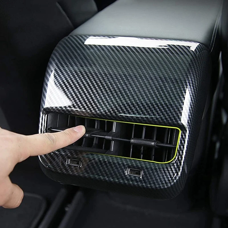 Car Carbon Fiber Colour Rear Air Vent Outlet Cover Trim Decorative Anti-Kick Board for Tesla Model 3 2017-2020
Car Carbon Fiber Colour Rear Air Vent Outlet Cover Trim Decorative Anti-Kick Board for Tesla Model 3 2017-2020