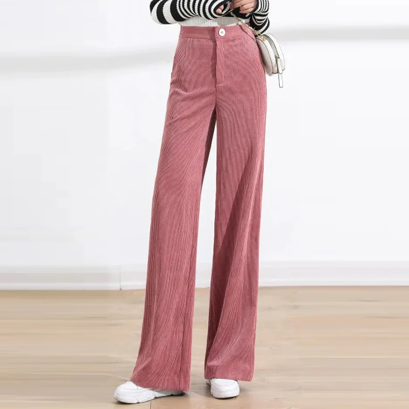 Streetwear Corduroy Wide Leg Pants Women Plus Size 3XL Straight Pants Spring Autumn Trousers Ladies Office Work Casual Pants
Streetwear Corduroy Wide Leg Pants Women Plus Size 3XL Straight Pants Spring Autumn Trousers Ladies Office Work Casual Pants