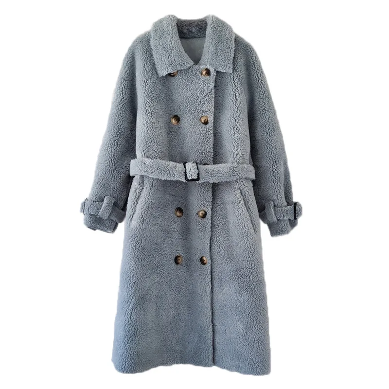 Женское зимнее пальто из овчины, элегантное двубортное теплое пушистое пальто из искусственного меха ягненка, повседневная верхняя одежда
Женское зимнее пальто из овчины, элегантное двубортное теплое пушистое пальто из искусственного меха ягненка, повседневная верхняя одежда
