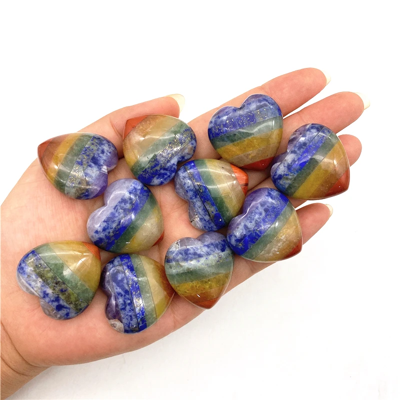Beautiful 1pcs Natural 7 Chakra Quartz Crystal Heart Shaped Healing Gemstone Polished Specimen Natural Quartz Crystals
Beautiful 1pcs Natural 7 Chakra Quartz Crystal Heart Shaped Healing Gemstone Polished Specimen Natural Quartz Crystals