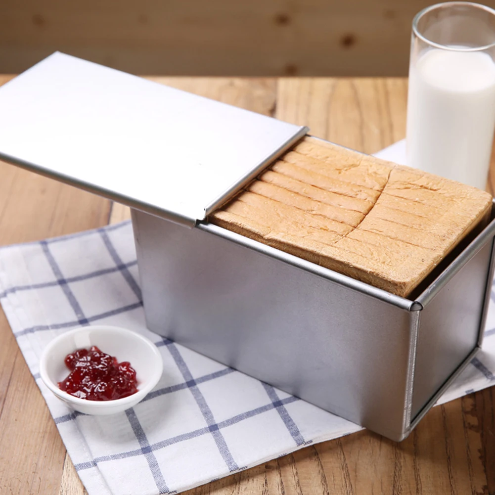 Nonstick Rectangular Aluminum Plate Loaf Bread Cake Pan Tin with Cover Toast Molds
Nonstick Rectangular Aluminum Plate Loaf Bread Cake Pan Tin with Cover Toast Molds