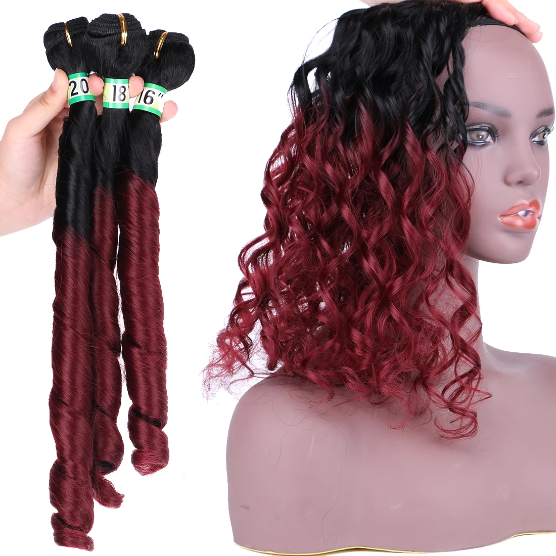 Funmi Curly Hair Weaves Bundles High Temperature Synthetic Hair Extensions Spring Curly Hair Weaving For Black Women
Funmi Curly Hair Weaves Bundles High Temperature Synthetic Hair Extensions Spring Curly Hair Weaving For Black Women