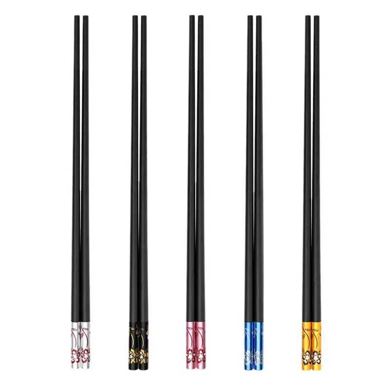5Pcs Durable Practical Family Chopsticks Alloy Chopsticks for Party Restaurant Home 
5Pcs Durable Practical Family Chopsticks Alloy Chopsticks for Party Restaurant Home