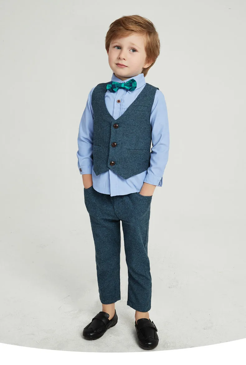 2021 Autumn Winter Toddler Boys Sets Formal 3pcs kids suits Long-Sleeved Cotton baby outfits children clothes infant clothing
2021 Autumn Winter Toddler Boys Sets Formal 3pcs kids suits Long-Sleeved Cotton baby outfits children clothes infant clothing