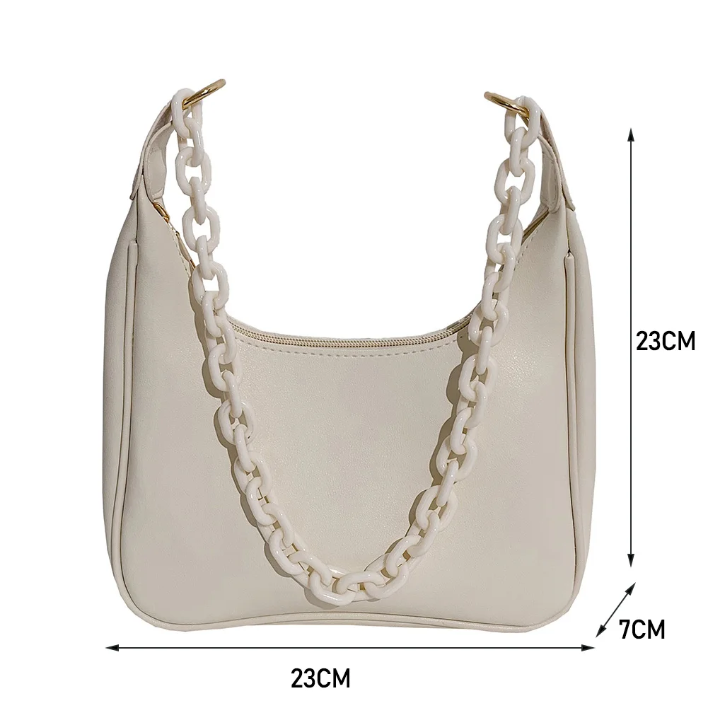 Fashion Women PU Leather Solid Color Underarm Shoulder Bag Casual Ladies Hobos Chain Small Handbags Purse
Fashion Women PU Leather Solid Color Underarm Shoulder Bag Casual Ladies Hobos Chain Small Handbags Purse