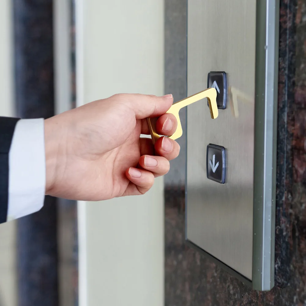 Non contact Safety Door Opener Contactless EDC Door Opener Safety Protection Isolation Brass Color Door Opener
Non contact Safety Door Opener Contactless EDC Door Opener Safety Protection Isolation Brass Color Door Opener