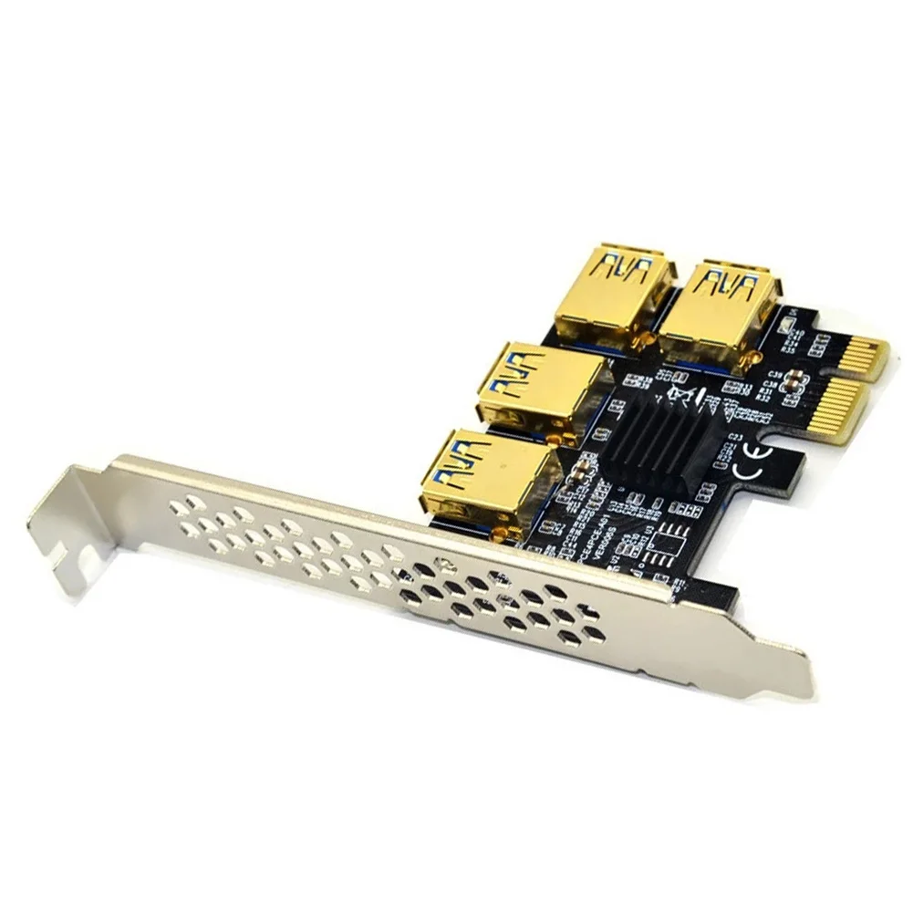 Riser USB 3.0 PCI-E Express 1x to 16x Riser Card Adapter PCIE 1 to 4 Slot PCIe Port Multiplier Card for BTC Bitcoin Miner Mining
Riser USB 3.0 PCI-E Express 1x to 16x Riser Card Adapter PCIE 1 to 4 Slot PCIe Port Multiplier Card for BTC Bitcoin Miner Mining