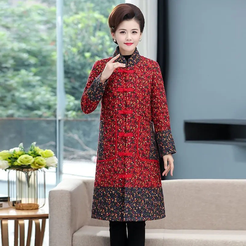 New Retro Winter Jacket 2020 Stylish Windproof Female Coat Womens Quilted Coat Jackets Long Warm printing Parkas Tops
New Retro Winter Jacket 2020 Stylish Windproof Female Coat Womens Quilted Coat Jackets Long Warm printing Parkas Tops