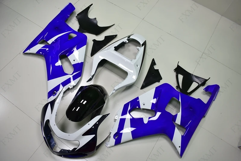 GSX R600 R750 R1000 2000 обтекатели GSXR 600 750 1000 2002 2003 K1 2 Обтекатели сине белые|Полные