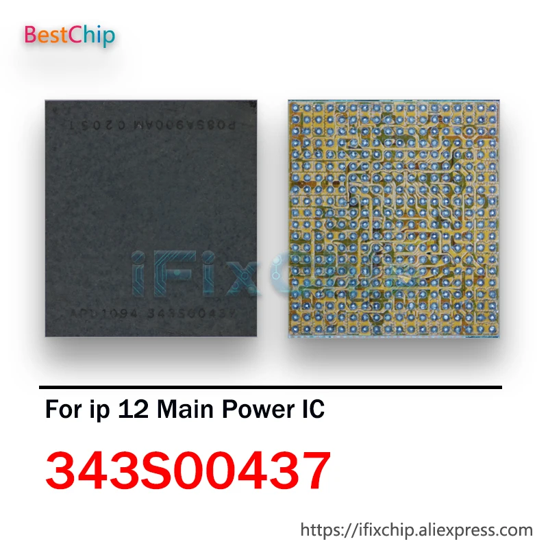1-10pcs/lot 343S00437 For iPhone 12 12 mini 12 pro 12 pro max Main Power PMU IC Large Big Power Supply Chip
1-10pcs/lot 343S00437 For iPhone 12 12 mini 12 pro 12 pro max Main Power PMU IC Large Big Power Supply Chip