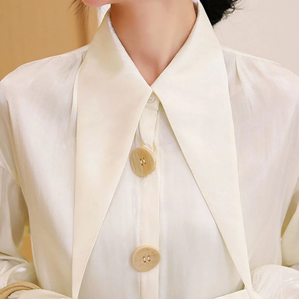CHAMSGEND long sleeve woman shirts Cotton women's blouse Casual Vintage Shirt Spring Summer Chiffon Shirt Top Drop shipping CSV
CHAMSGEND long sleeve woman shirts Cotton women's blouse Casual Vintage Shirt Spring Summer Chiffon Shirt Top Drop shipping CSV