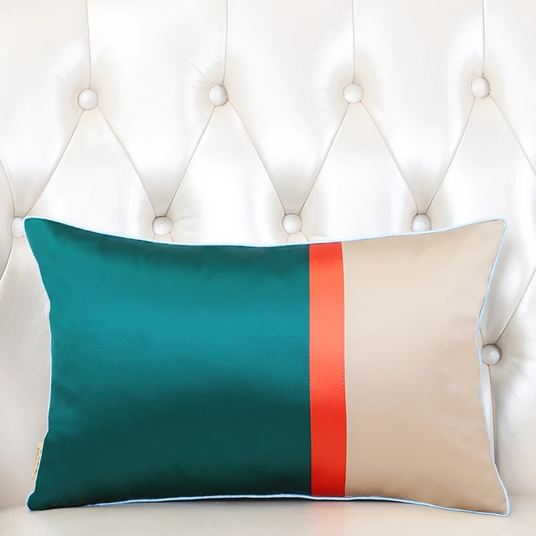 Custom Plain Patchwork Luxury Silk Satin Pillowcase New Stripe Home Office Decor Rectangle Back Cushion Lumbar Pillow Cover
Custom Plain Patchwork Luxury Silk Satin Pillowcase New Stripe Home Office Decor Rectangle Back Cushion Lumbar Pillow Cover