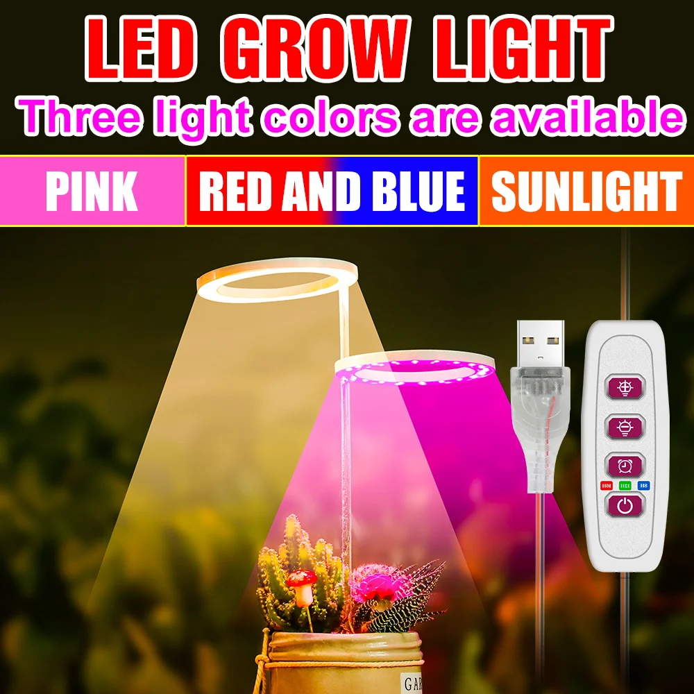 LED Plant Light USB LED Phyto Grow Lamp 5V Full Spectrum Hydroponic Light Bulb Greenhouse flowers seeds Seedlings Light Bulbs
LED Plant Light USB LED Phyto Grow Lamp 5V Full Spectrum Hydroponic Light Bulb Greenhouse flowers seeds Seedlings Light Bulbs