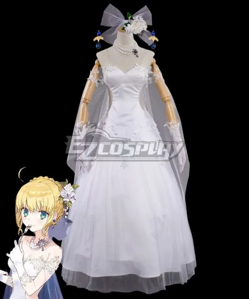 Fate Grand Order Avalon Celebrate Saber Artoria платье Пендрагона Свадебная юбка невесты Вечерние ринки Хэллоуина Косплей Костюм E001
Fate Grand Order Avalon Celebrate Saber Artoria платье Пендрагона Свадебная юбка невесты Вечерние ринки Хэллоуина Косплей Костюм E001