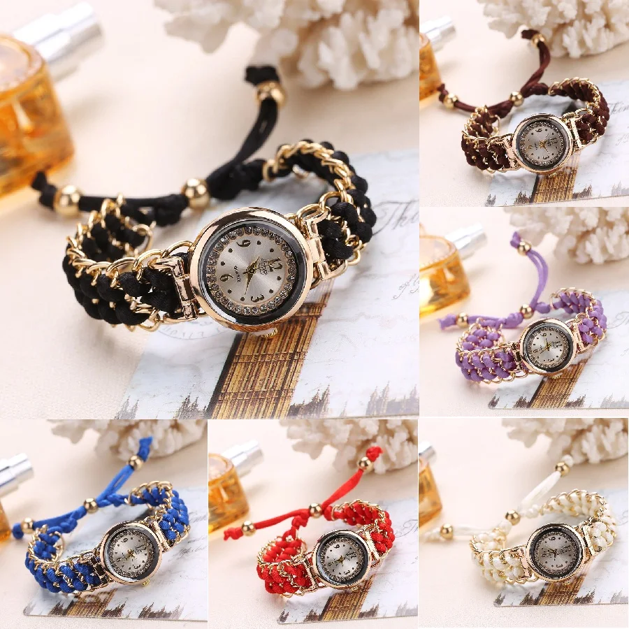 New Fashion Women Knitting Rope Chain Watches Dress Ladies Rope Winding Analog Quartz Movement Wristwatch Free shipping
New Fashion Women Knitting Rope Chain Watches Dress Ladies Rope Winding Analog Quartz Movement Wristwatch Free shipping