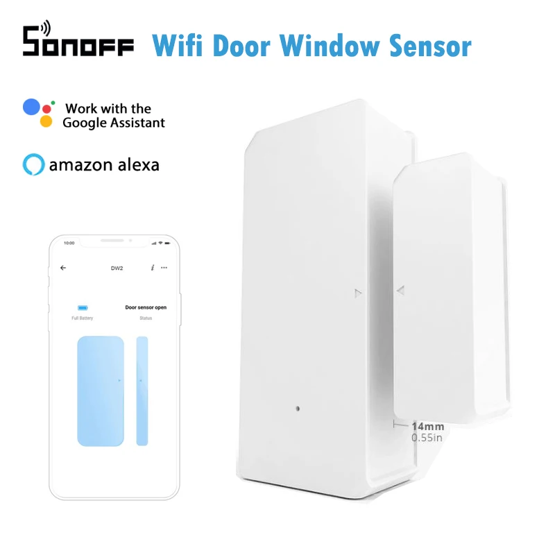 30pc Sonoff DW2 Door Sensor Smart Home Wifi Switch Wifi Door Window Sensor Sonoff EWeLink Home Security System Alexa Google Home
30pc Sonoff DW2 Door Sensor Smart Home Wifi Switch Wifi Door Window Sensor Sonoff EWeLink Home Security System Alexa Google Home