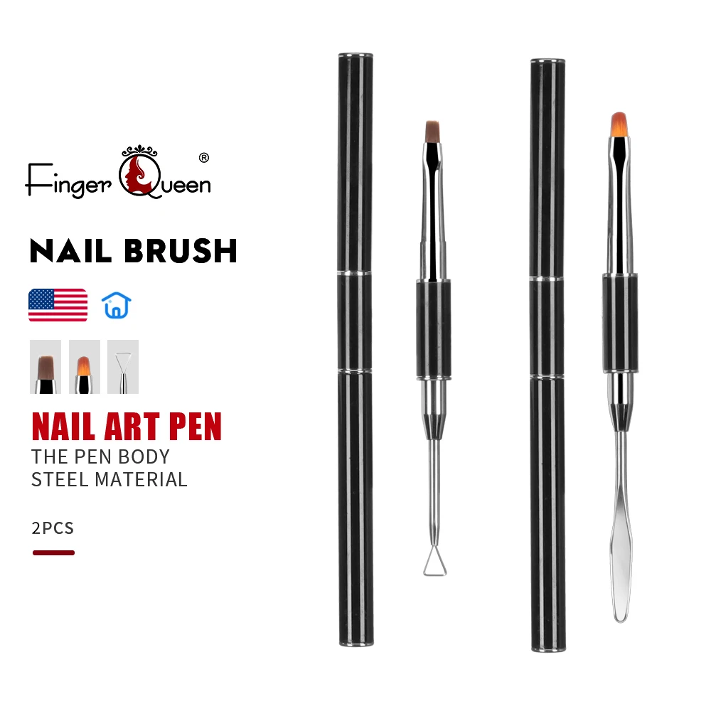 Double-head Stainless Steel Pen 1Pcs Black Thin Nail Brush Cuticle Nail Brush For A Acrylic Logo Custom Factory Direct Sales
Double-head Stainless Steel Pen 1Pcs Black Thin Nail Brush Cuticle Nail Brush For A Acrylic Logo Custom Factory Direct Sales