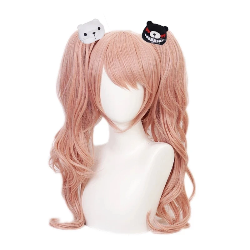 Anime Danganronpa Wig Cosplay Costume Enoshima Double Tail Braid Hair + Bear Hairpins + Cap
Anime Danganronpa Wig Cosplay Costume Enoshima Double Tail Braid Hair + Bear Hairpins + Cap