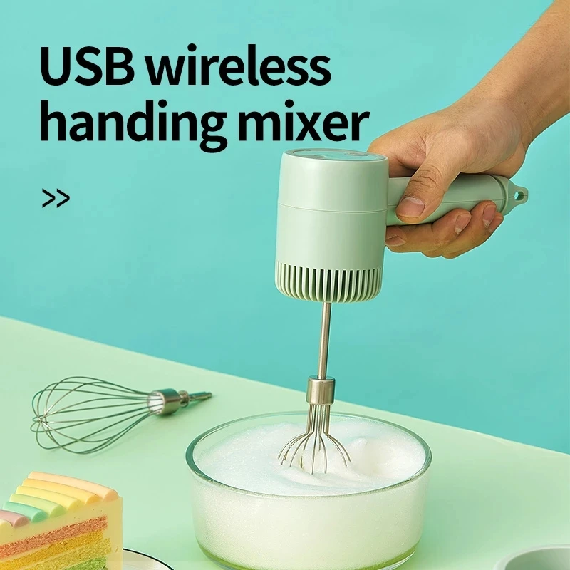 Wireless 3 Speed Mini Mixer Electric Food Blender Handheld Mixer Egg Beater Automatic Cream Food Cake Baking Dough Mixer
Wireless 3 Speed Mini Mixer Electric Food Blender Handheld Mixer Egg Beater Automatic Cream Food Cake Baking Dough Mixer