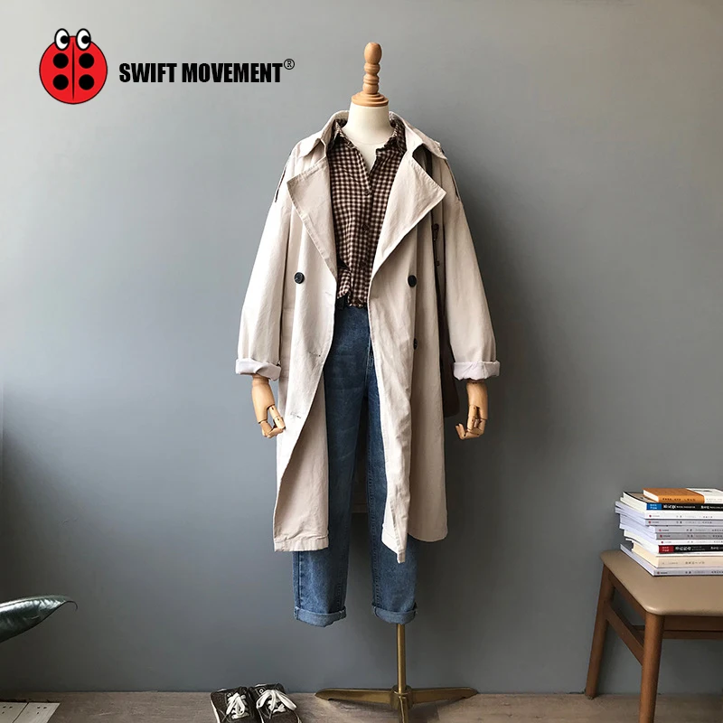 swiftmovement long trench coat women oversized jacket woman clothing Fashion lapel Autumn Korean version Casual coat
swiftmovement long trench coat women oversized jacket woman clothing Fashion lapel Autumn Korean version Casual coat