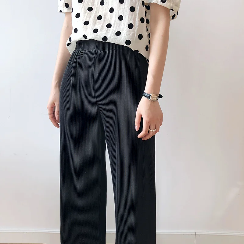 High-waist Wide-leg Pants 2021 Summer Straight Casual Soft Thin Trousers Simple Plus Size Loose All Match Pantalones De Mujer
High-waist Wide-leg Pants 2021 Summer Straight Casual Soft Thin Trousers Simple Plus Size Loose All Match Pantalones De Mujer