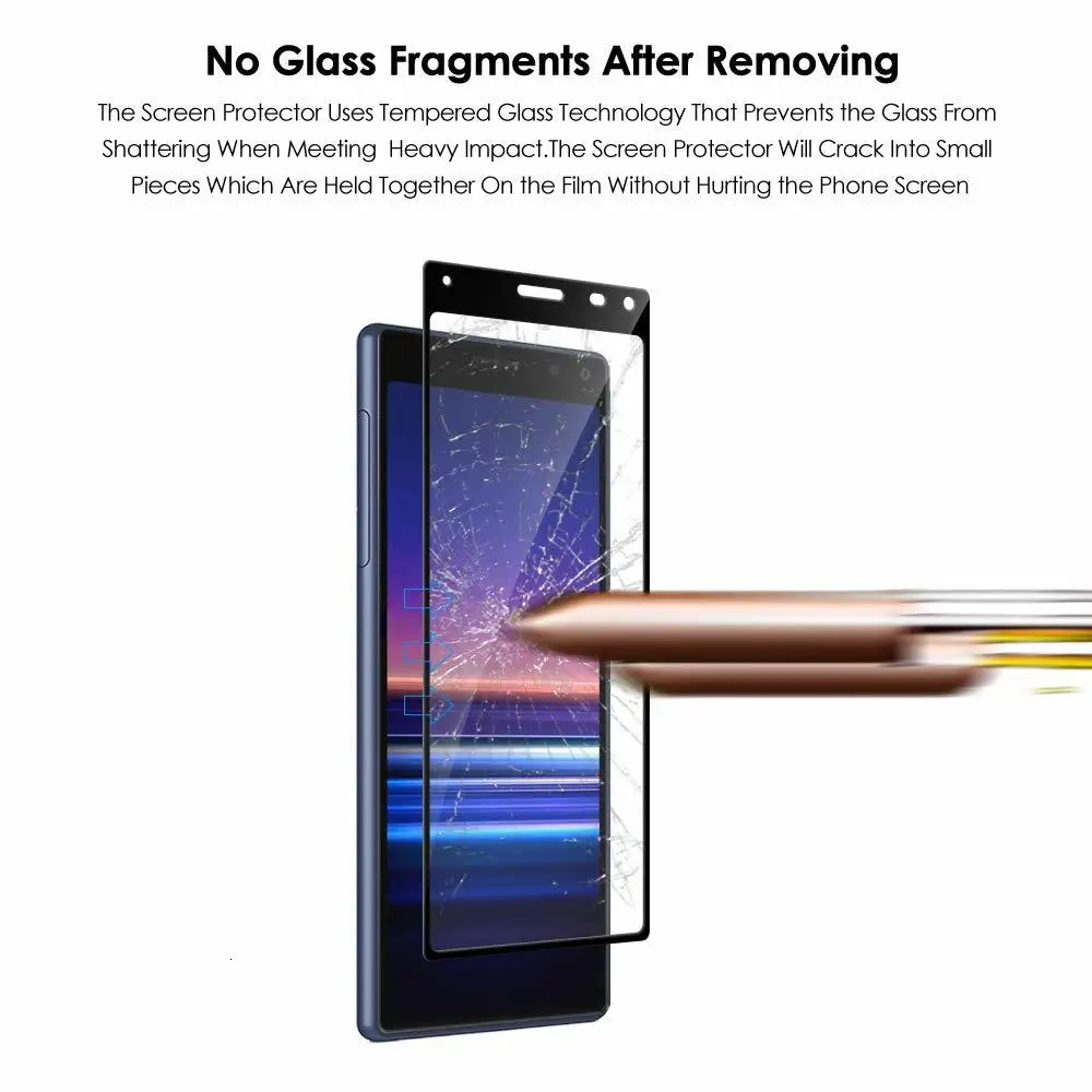 Защитное стекло для Sony Xperia X1 X10 II X20 9H 2 шт. | Мобильные телефоны и аксессуары