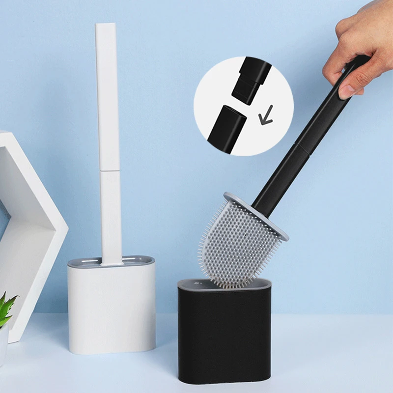 Silicone Toilet Brush Wall Mounted Removable Handle Holder Set No-Slip Bendable Brush Head Cleaning Tools WC Accessories
Silicone Toilet Brush Wall Mounted Removable Handle Holder Set No-Slip Bendable Brush Head Cleaning Tools WC Accessories