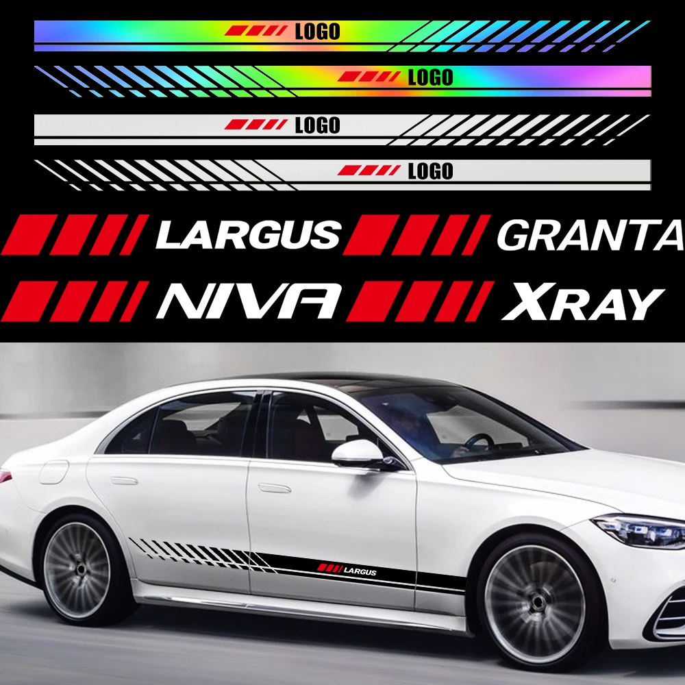 For Lada Niva Largus Xray Granta 2Pcs/set Car Badge Side Skirt Stripes Stickers Body Door Decor Decal Car Styling Accessories
For Lada Niva Largus Xray Granta 2Pcs/set Car Badge Side Skirt Stripes Stickers Body Door Decor Decal Car Styling Accessories