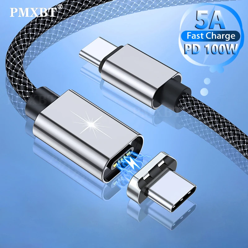 5A Magnetic USB C To USB Type C Cable PD 100W Fast Charging Phone Charger Cord Cable For Xiaomi POCO X3 M3 Samsung Macbook iPad
5A Magnetic USB C To USB Type C Cable PD 100W Fast Charging Phone Charger Cord Cable For Xiaomi POCO X3 M3 Samsung Macbook iPad