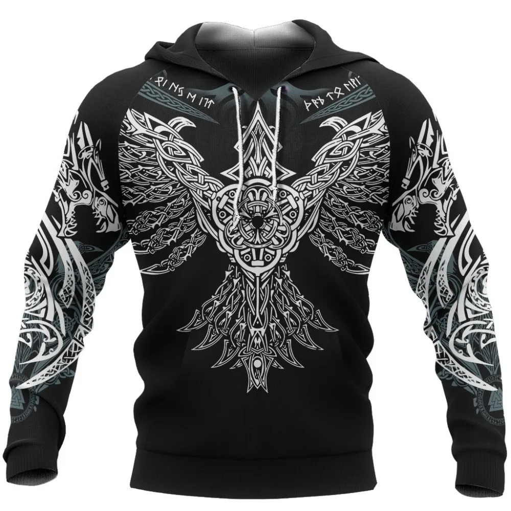 Viking Pullover Hoodie Raven Of Odin 3D Printed Mens Zip Up Hoodie Harajuku Streetwear Unisex Casual Jacket Tracksuits KJ0140
Viking Pullover Hoodie Raven Of Odin 3D Printed Mens Zip Up Hoodie Harajuku Streetwear Unisex Casual Jacket Tracksuits KJ0140
