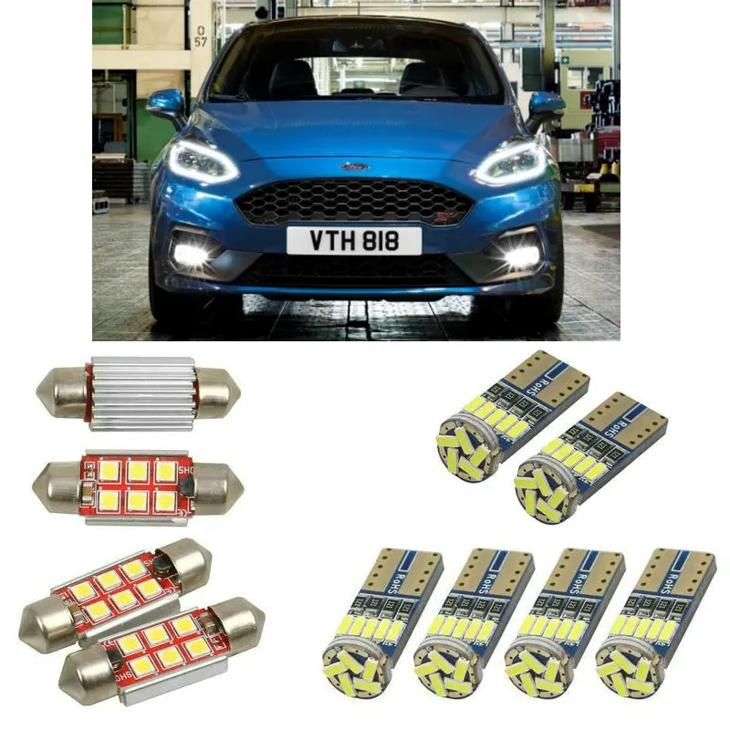 Interior led Car lights For Ford fiesta 5 6 7 hatchback van box bulbs for cars License Plate Light 8pc
Interior led Car lights For Ford fiesta 5 6 7 hatchback van box bulbs for cars License Plate Light 8pc