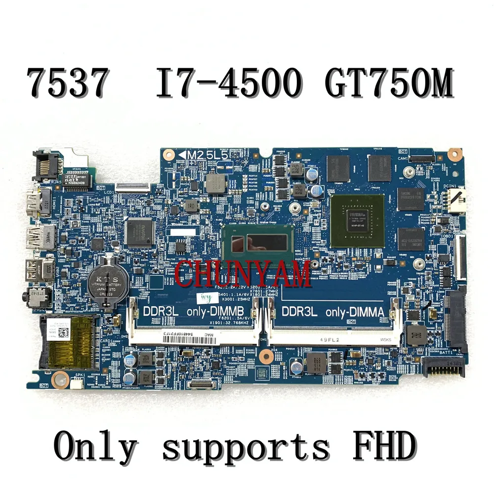 Новая планшетовая материнская плата для ноутбука dell Inspiron 15 7000 7537 12311 GT750M 2G-2 KJ7NX |