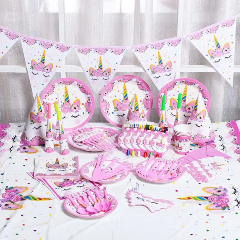 Rainbow Unicorn Disposable Tableware Set Paper Plate Cup Napkins Unicorn Birthday Party Decorations Kids Unicorn Party Supplies
Rainbow Unicorn Disposable Tableware Set Paper Plate Cup Napkins Unicorn Birthday Party Decorations Kids Unicorn Party Supplies