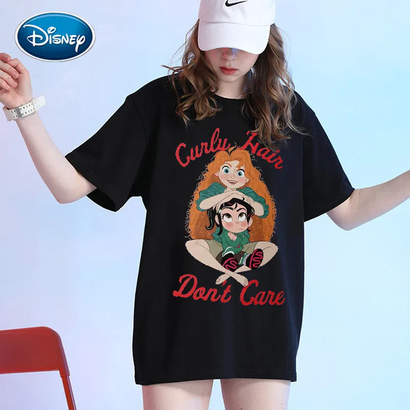 Disney Cute Mickey Mouse Cartoon Print O-Neck Pullover Short Sleeve White Chic T-Shirt Casual Fashion Women Loose Tee Tops
Disney Cute Mickey Mouse Cartoon Print O-Neck Pullover Short Sleeve White Chic T-Shirt Casual Fashion Women Loose Tee Tops