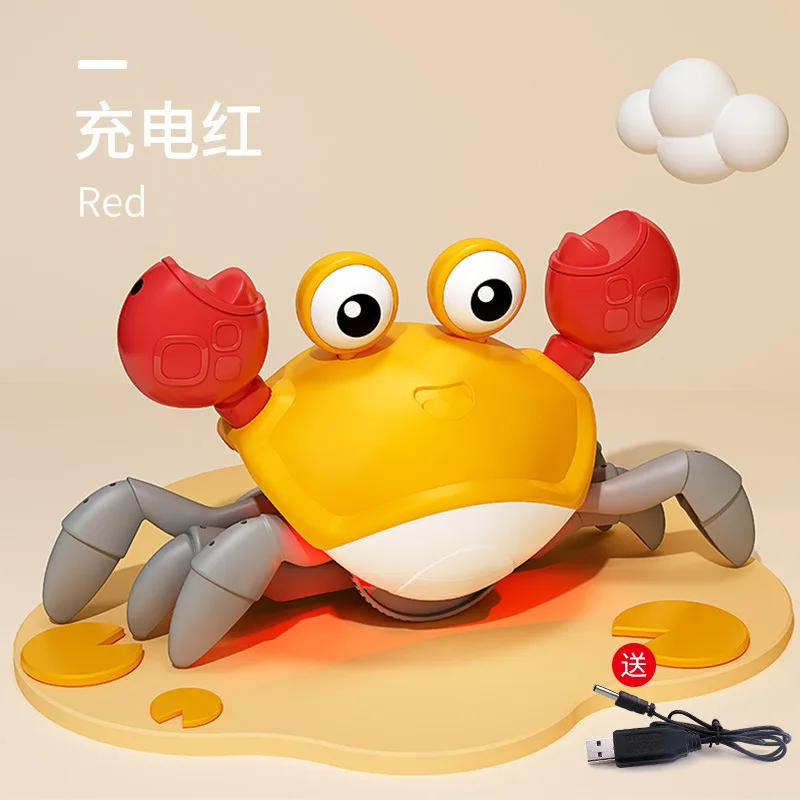Induction escape electric crab crawls automatic obstacle avoidance lighting music rechargeable hot toys 
Induction escape electric crab crawls automatic obstacle avoidance lighting music rechargeable hot toys