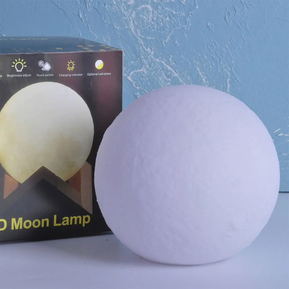 3D Print LED Moon Light Changing Mood Cute Night Lamp Shaped Home Decor Lamp For Children Baby Night Light New Year Gifts 11cm 
3D Print LED Moon Light Changing Mood Cute Night Lamp Shaped Home Decor Lamp For Children Baby Night Light New Year Gifts 11cm