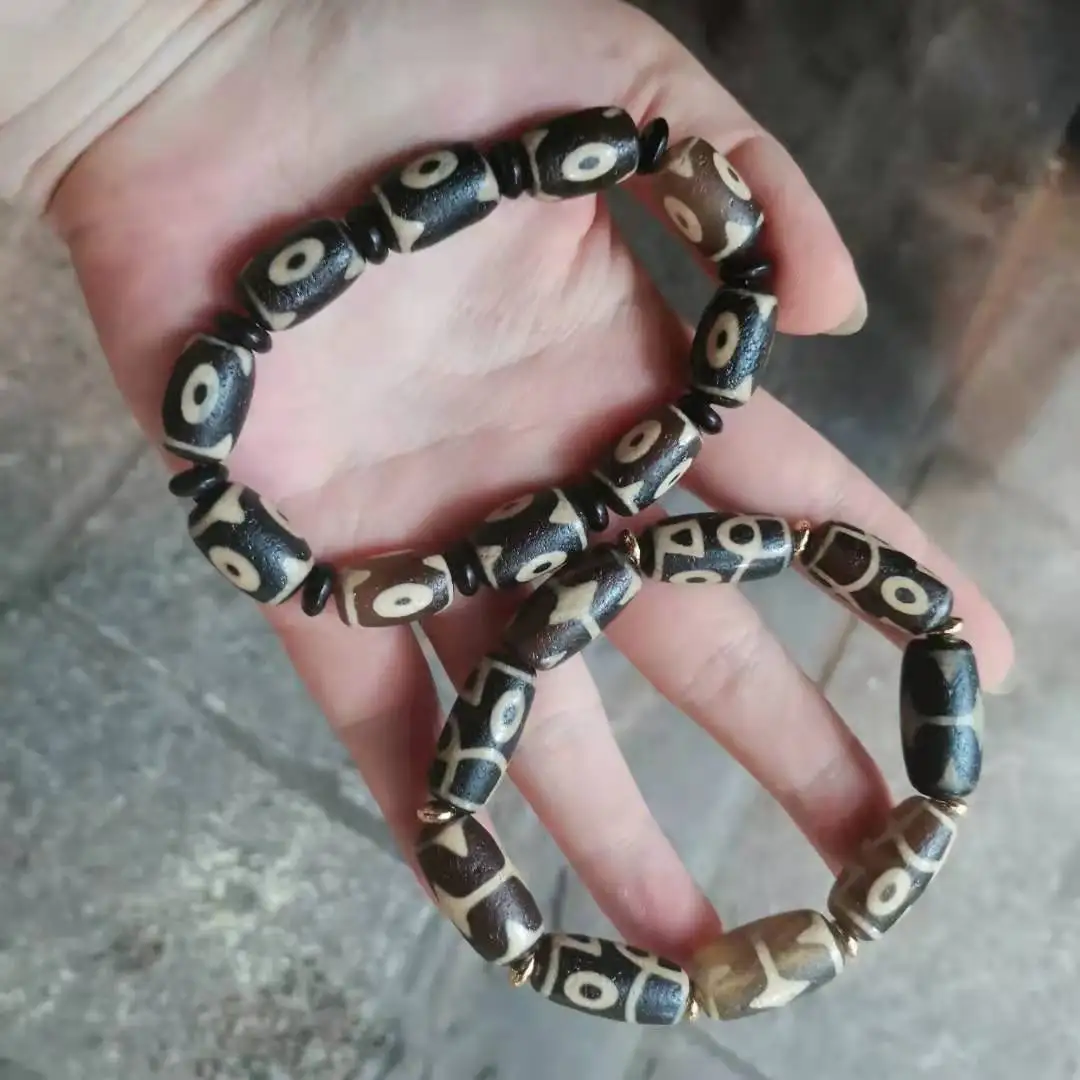 Extraordinary Rare Totem Tibet Special Natural Agate Dzi Bead Men's Jewelry Collectible Auspicious Amulet Bracelet Homme
Extraordinary Rare Totem Tibet Special Natural Agate Dzi Bead Men's Jewelry Collectible Auspicious Amulet Bracelet Homme