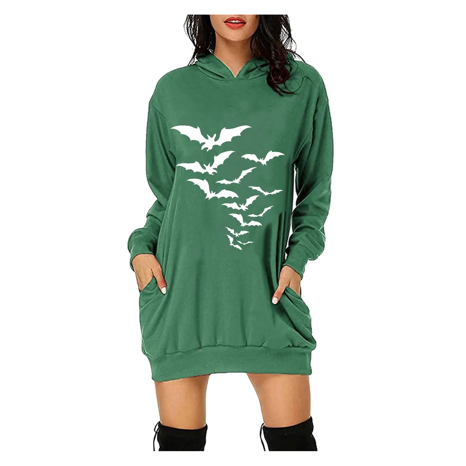 Женское зимнее платье с капюшоном, с длинным рукавом
Женское зимнее платье с капюшоном, с длинным рукавом