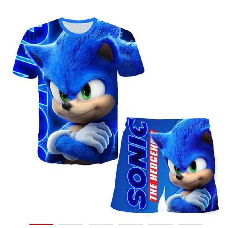 2021 Summer Clothing Set Toddler Boys and Girls Top + Shorts 2-piece Suit Sonic 3D Print Suit Sports and Leisure Set 4 to 14 Y
2021 Summer Clothing Set Toddler Boys and Girls Top + Shorts 2-piece Suit Sonic 3D Print Suit Sports and Leisure Set 4 to 14 Y