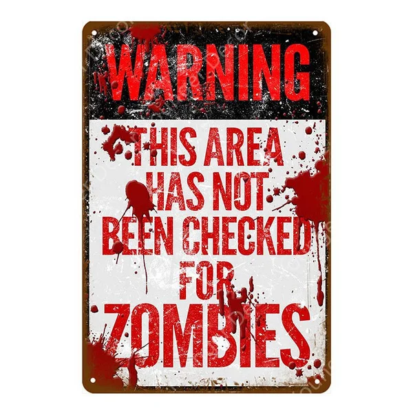 Warning Beware Of Zombie Danger Keep Out Metal Tin Signs Vintage Poster Wall Art Painting Plaque Bar Pub Club Home Decor YJ010
Warning Beware Of Zombie Danger Keep Out Metal Tin Signs Vintage Poster Wall Art Painting Plaque Bar Pub Club Home Decor YJ010