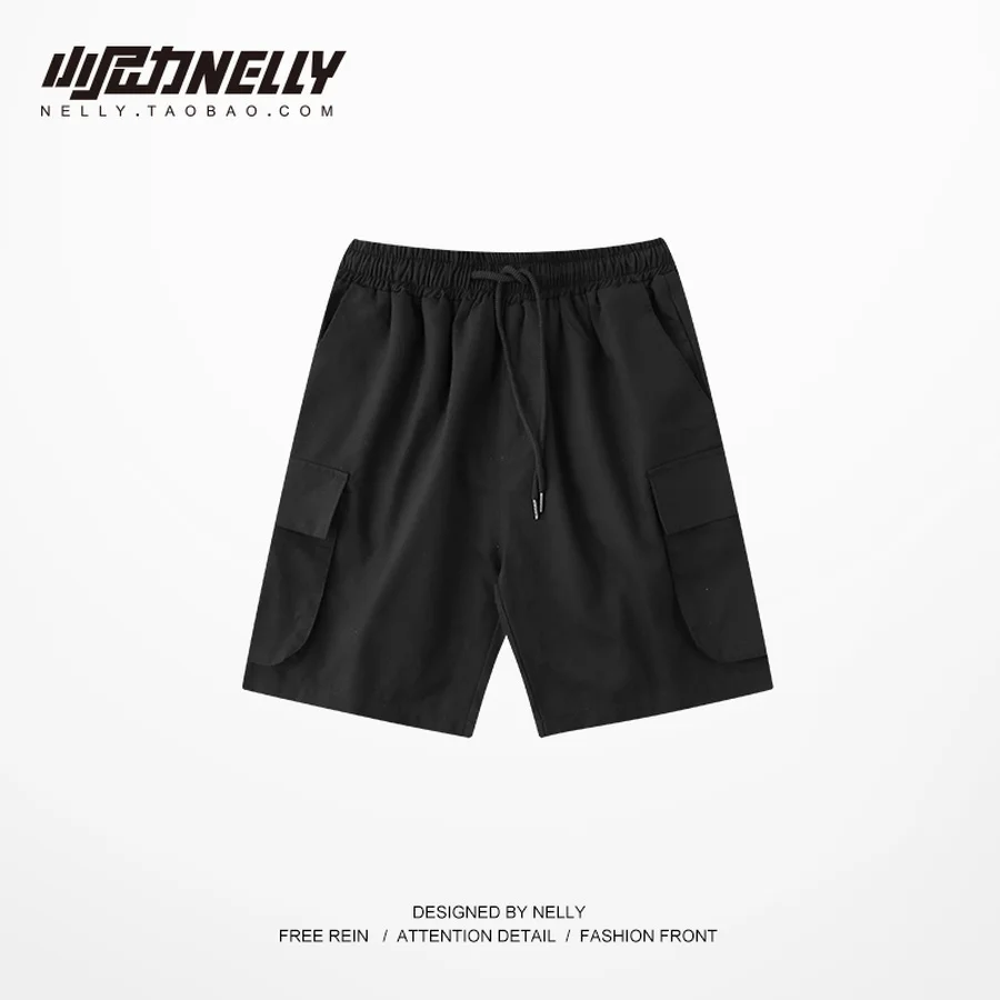 Summer Camouflage Cargo Shorts Men Cotton Black Military Short Hombre Bermuda Masculina Clothes 2019 Elastic Waist CC50DK001 | Мужская
